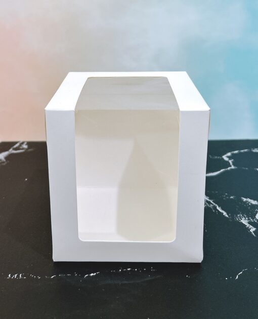 กล่องเค้กชิ้นหน้าต่างวีเชฟ ขนาด10x10x11ซม. (แพค20ใบ) 1620 - Image 4