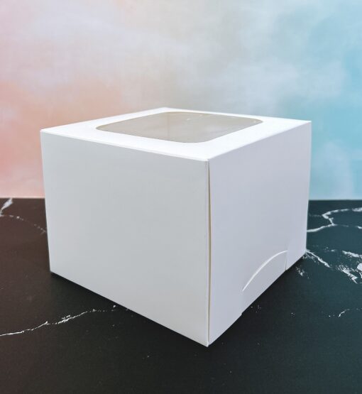 กล่องเค้กครึ่งปอนด์ ขนาด 15.5x15.5x12 ซม. (แพค10ใบ) 1730