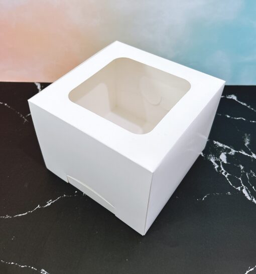 กล่องเค้กครึ่งปอนด์ ขนาด 15.5x15.5x12 ซม. (แพค10ใบ) 1730 - Image 4