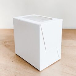 กล่องเค้ก 1 ชิ้น ทรงสูง กระดาษขาว ขนาด 11.5x8x11.5 ซม.(แพค20ใบ) 1660