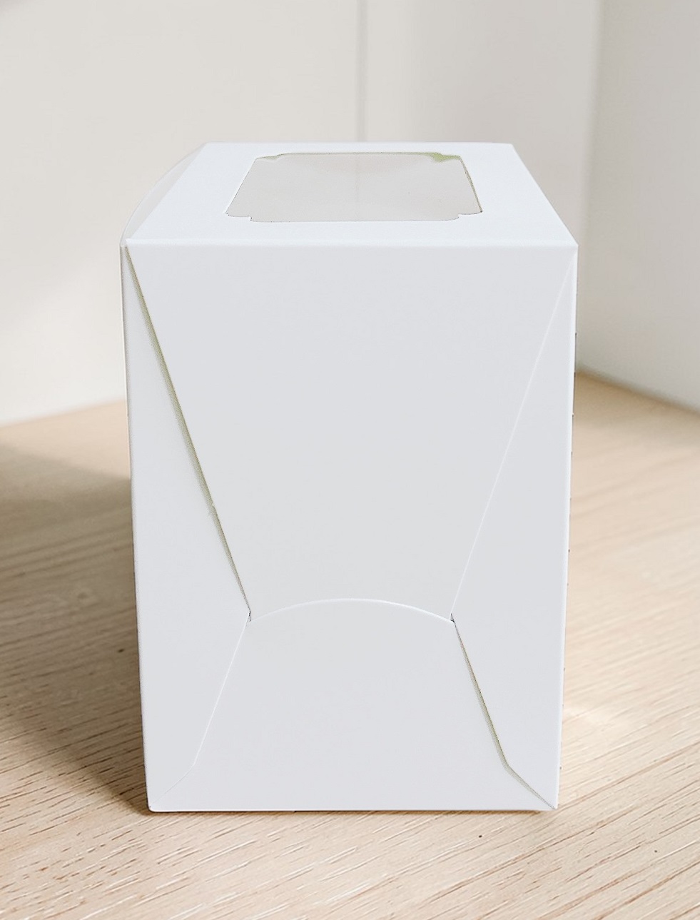 กล่องเค้ก 1 ชิ้น ทรงสูง กระดาษขาว ขนาด 11.5x8x11.5 ซม.(แพค20ใบ) 1660 - Image 3