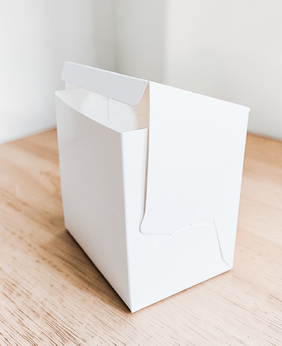 กล่องเค้ก 1 ชิ้น ทรงสูง กระดาษขาว ขนาด 11.5x8x11.5 ซม.(แพค20ใบ) 1660 - Image 4