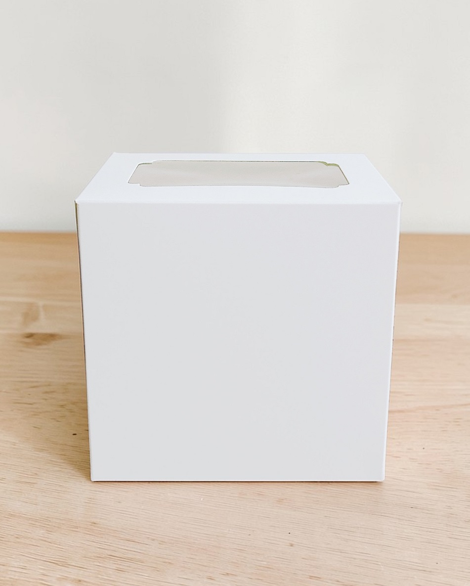 กล่องเค้ก 1 ชิ้น ทรงสูง กระดาษขาว ขนาด 11.5x8x11.5 ซม.(แพค20ใบ) 1660 - Image 5