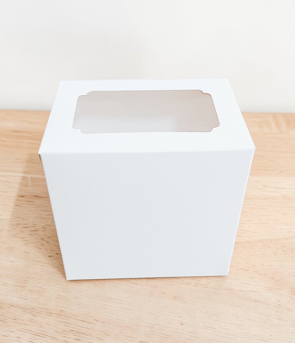 กล่องเค้ก 1 ชิ้น ทรงสูง กระดาษขาว ขนาด 11.5x8x11.5 ซม.(แพค20ใบ) 1660 - Image 6